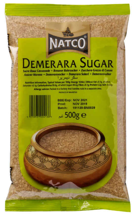 NATCO DEMERARA SUGAR 500GM