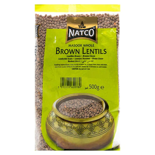 NATCO BROWN LENTILS 500G