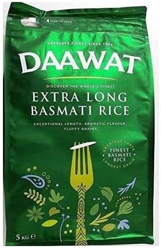 DAAWAT EXTRA LONG BASMATI RICE 5KG