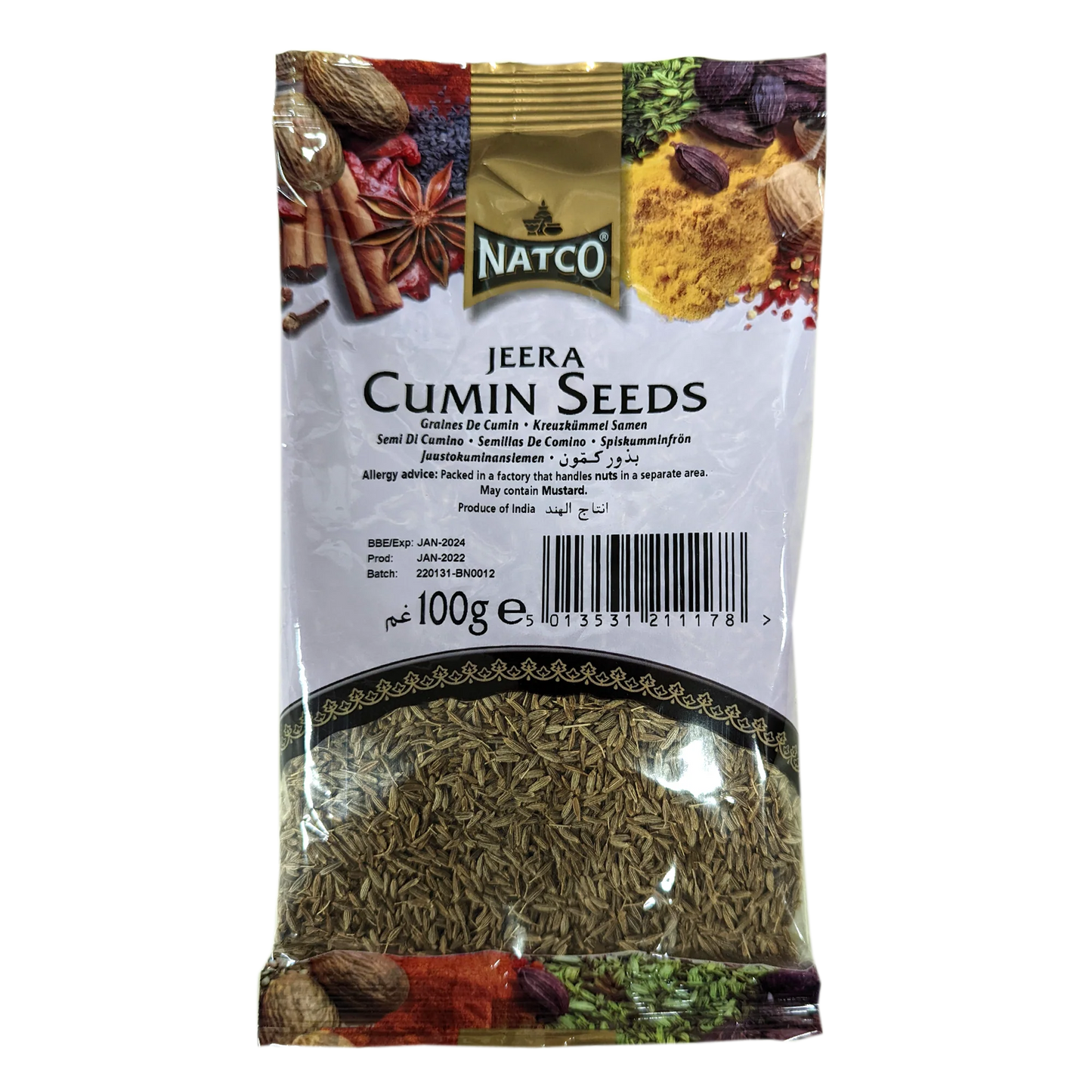 NATCO CUMIN SEEDS 100G