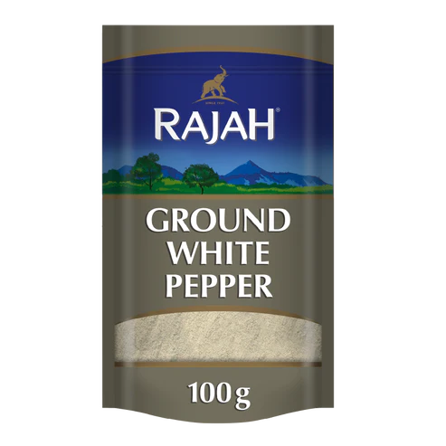 RAJAH GROUND WHITE PEPPER 100GM