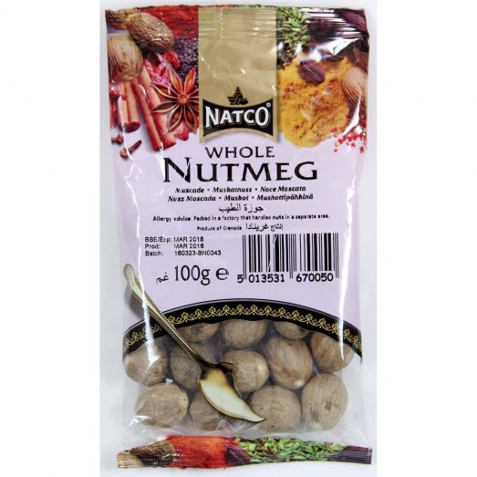 NATCO NUTMEG WHOLE 100G